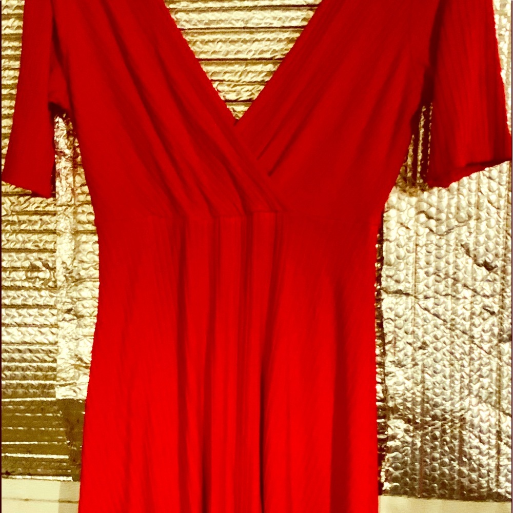 Sexy red above the knee dress